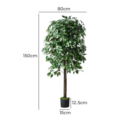 150cm Potted Faux Ficus Trees