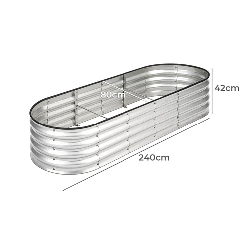 Gordo Galvanised Steel Raised Garden Bed
