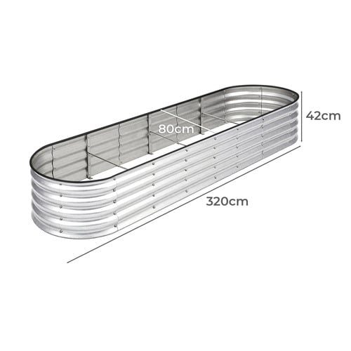 Gordo Galvanised Steel Raised Garden Bed