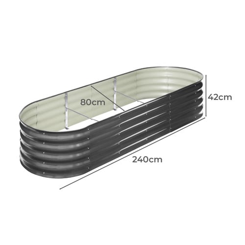 Gordo Galvanised Steel Raised Garden Bed