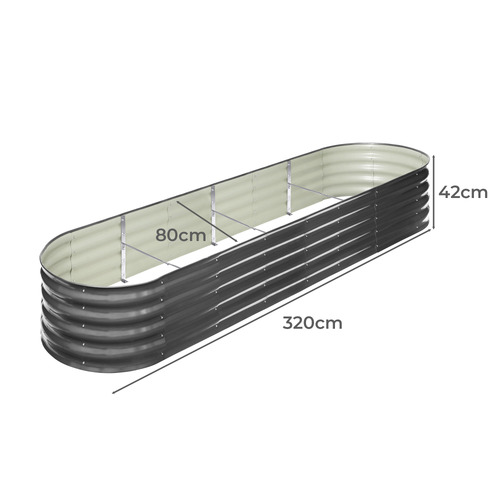 Gordo Galvanised Steel Raised Garden Bed