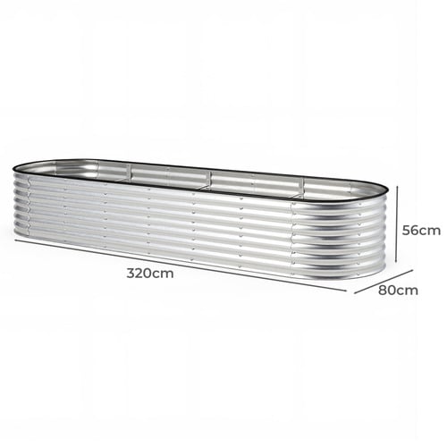 Gaya Galvanised Steel Raised Garden Bed