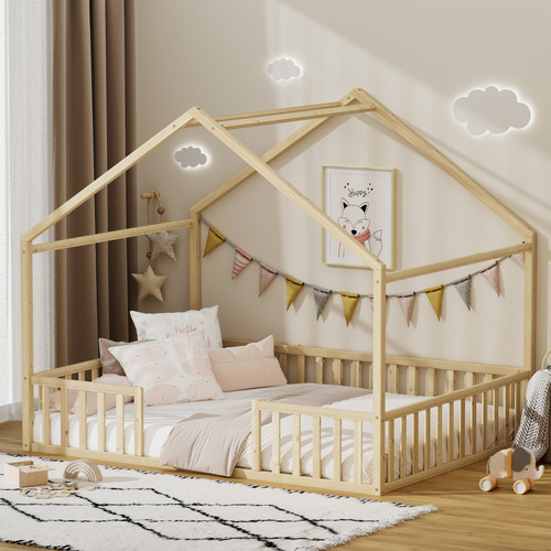 Gunther Pine Wood Bed Frame