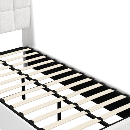 Ophelia Sherpa Gas Lift Storage Bed with LED