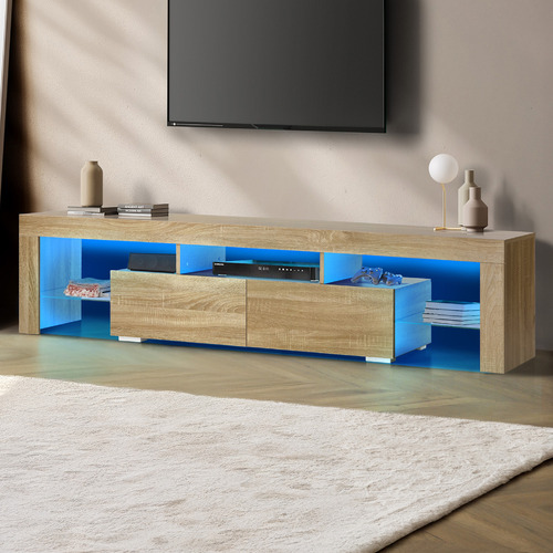 Aiyana 2 Drawer Entertainment Unit with LED