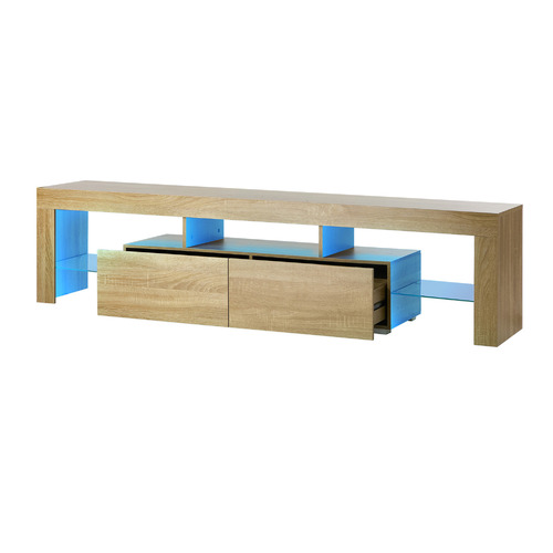 Aiyana 2 Drawer Entertainment Unit with LED