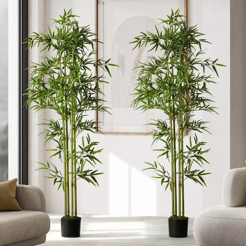 180cm Potted Faux Bamboo Trees