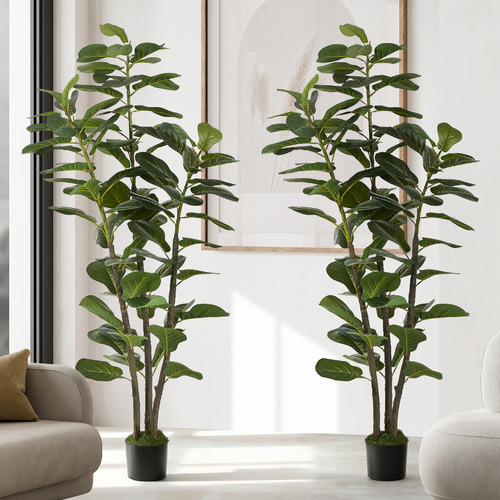 150cm Potted Faux Fiddle Leaf Fig Trees