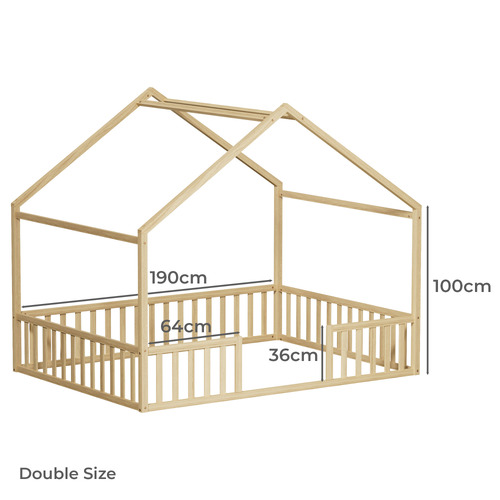Gunther Pine Wood Bed Frame