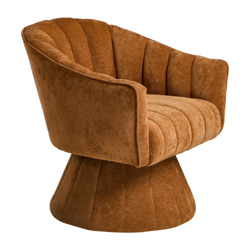Leonor Linen Swivel Armchair
