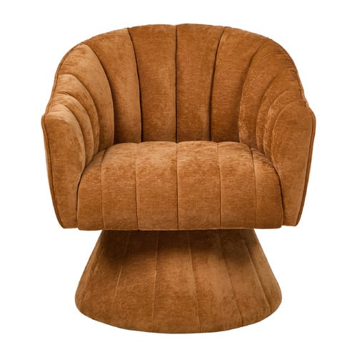 Leonor Linen Swivel Armchair