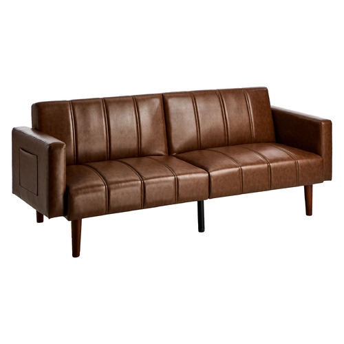 Matthew Faux Leather 3 Seater Sofa Bed