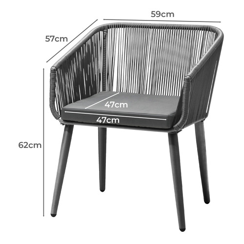2 Seater Francesca Outdoor Bistro Set