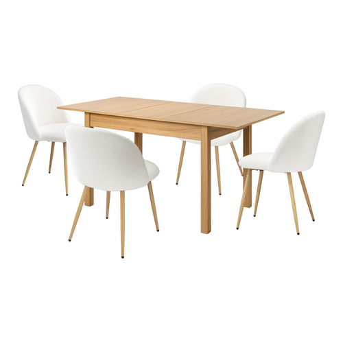 4 Seater Kristine Extendable Dining Table & Chair Set