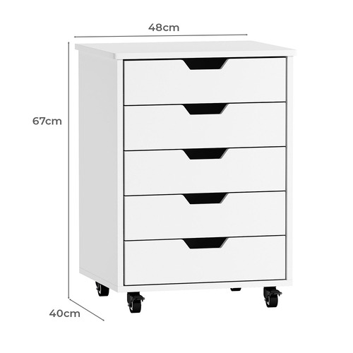 Elijah 5 Drawer Filing Cabinet