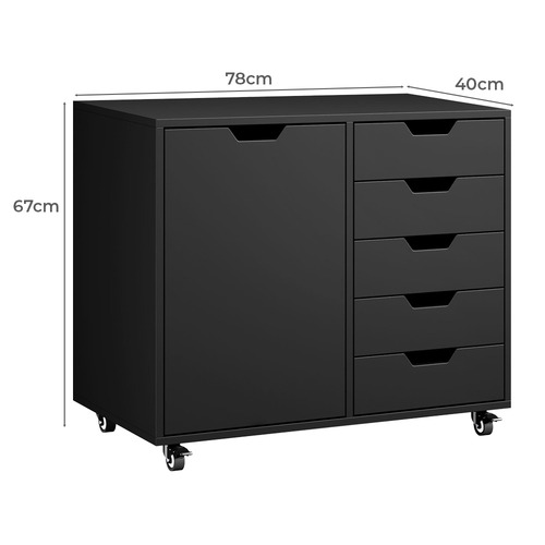 Elijah 1 Door & 5 Drawer Filing Cabinet