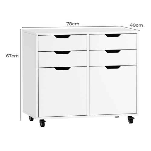 Elijah 2 Door & 4 Drawer Filing Cabinet