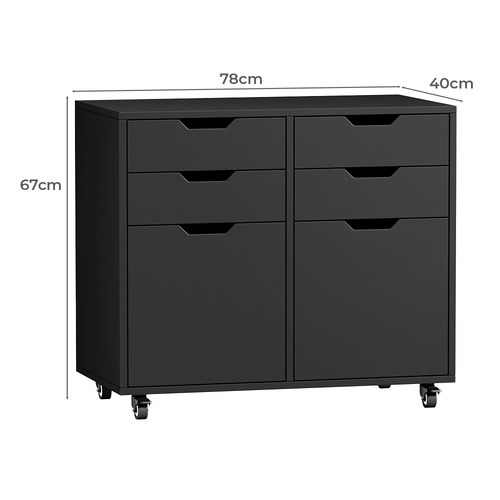 Elijah 2 Door & 4 Drawer Filing Cabinet