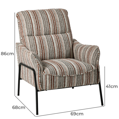 Sonia Chenille Armchair