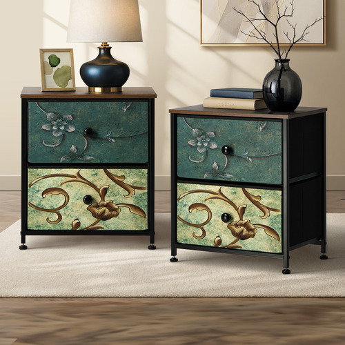 Vanderco 2 Drawers Bedside Tables