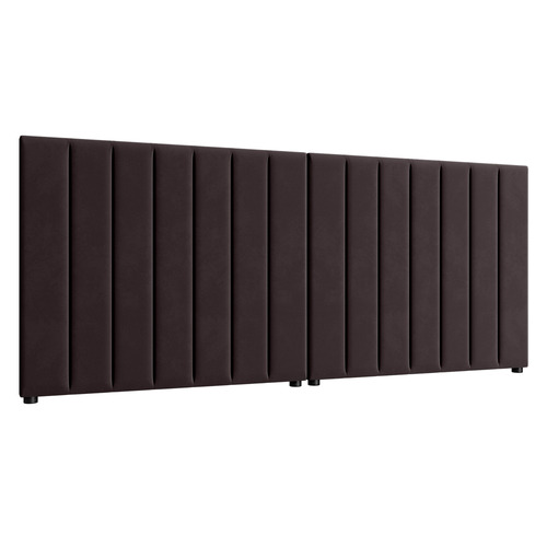 Riess Brown Velvet Bedhead