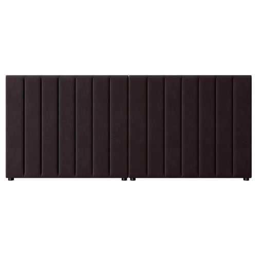 Riess Brown Velvet Bedhead