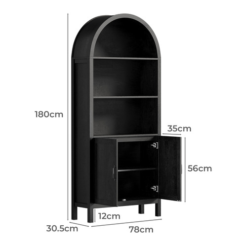 Pacieco 3 Shelf Bookcase