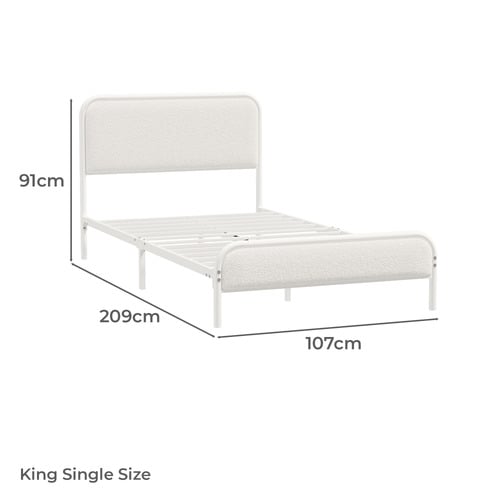 Gabrielle Sherpa Platform Bed