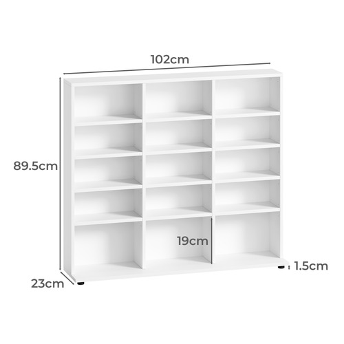 Howbert 15 Shelf Bookcase