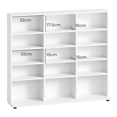 Howbert 15 Shelf Bookcase