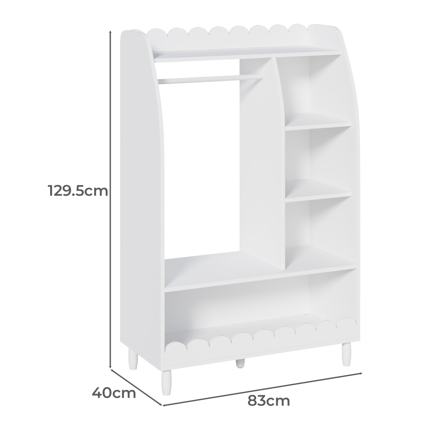 Kids'Aziel Wardrobe & Toy Storage