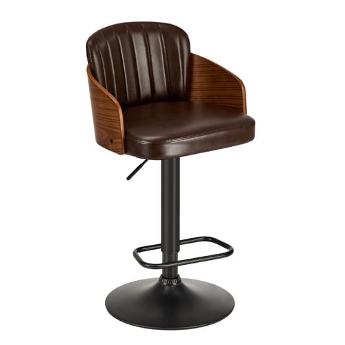 Layne Faux Leather Adjustable Bar Stools