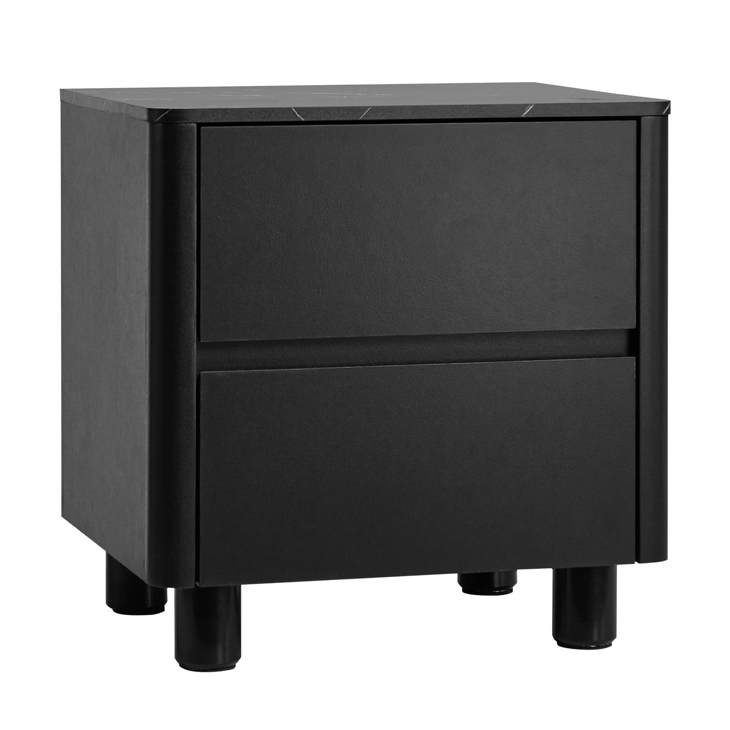 Coney Faux Marble Bedside Table