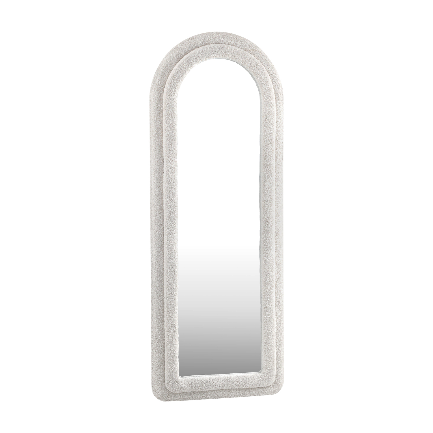 Saige Arched Boucle Full Length Mirror