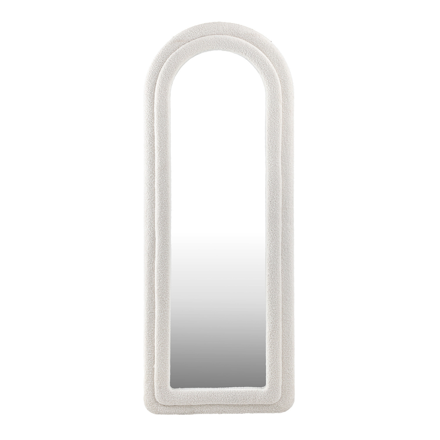 Saige Arched Boucle Full Length Mirror