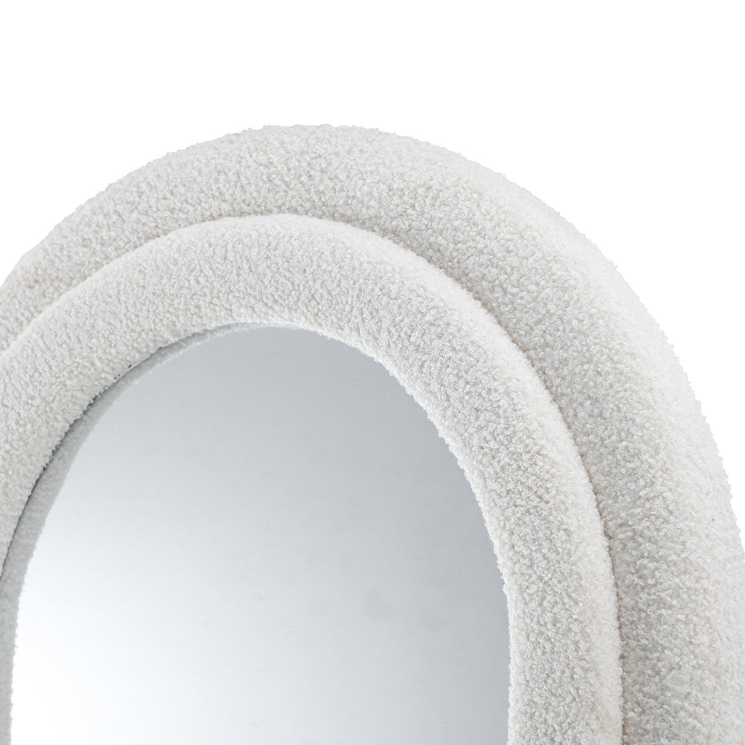 Saige Arched Boucle Full Length Mirror