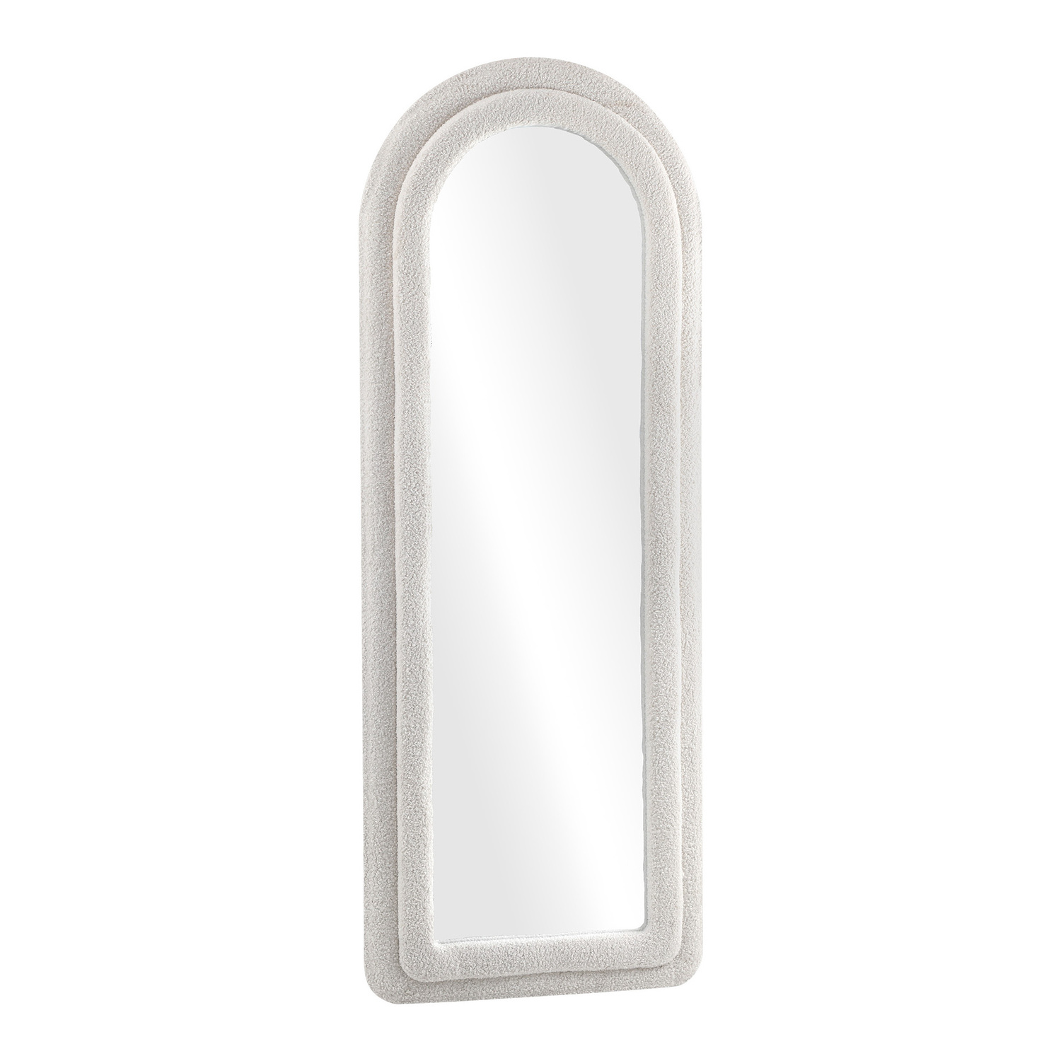 Saige Arched Boucle Full Length Mirror