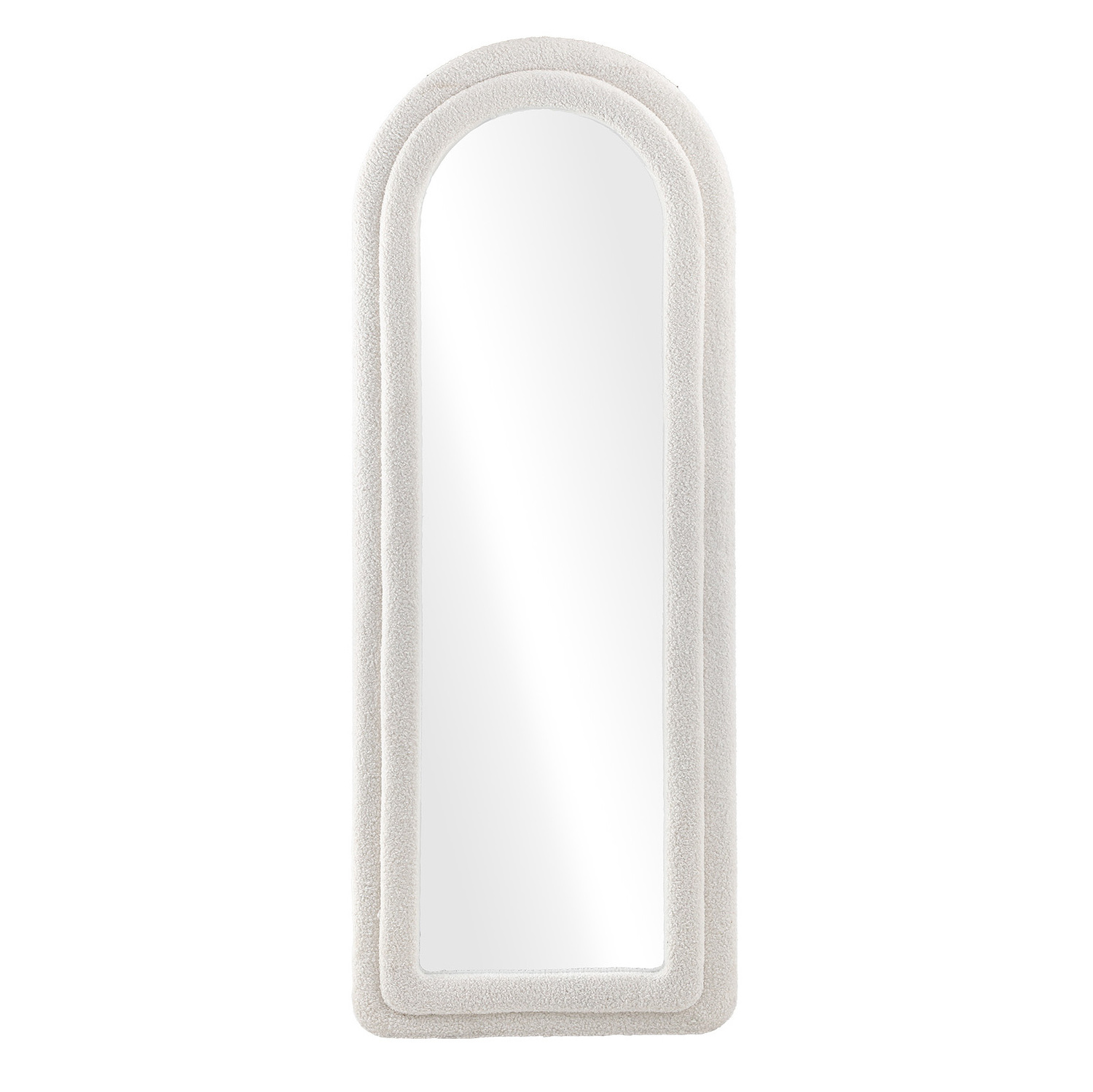 Saige Arched Boucle Full Length Mirror