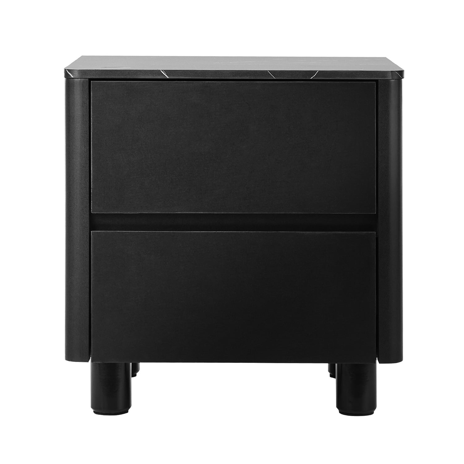 Coney Faux Marble Bedside Table