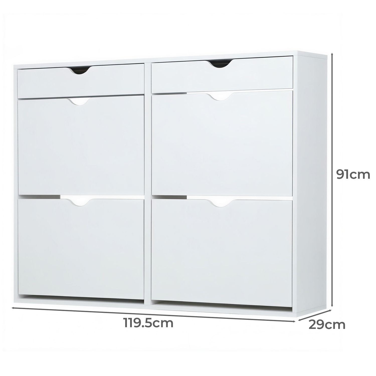 Lilly 2 Drawer Shoe Cabinet