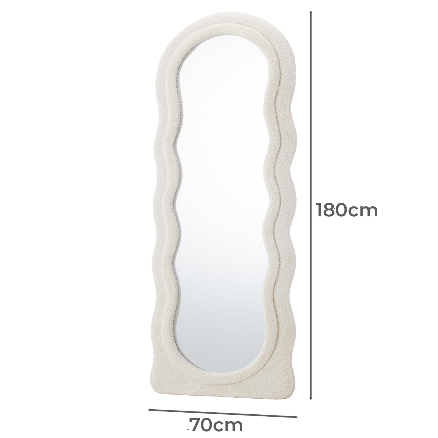 Verity Boucle Full Length Mirror