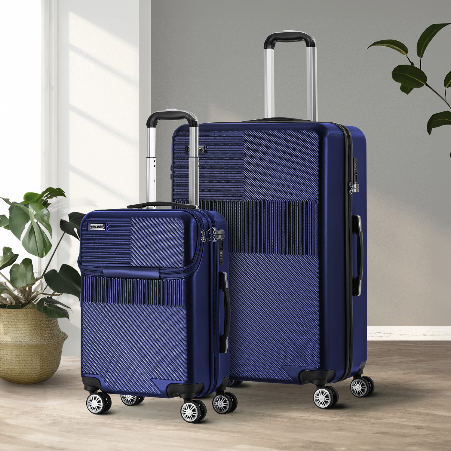 2 Piece Bellamy Lightweight Suitcase Set