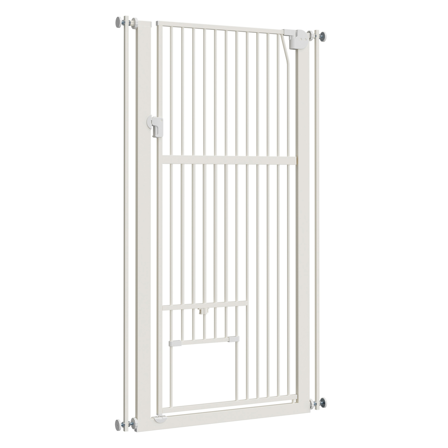 Quentin Retractable Gate Pet with Walk Through Door