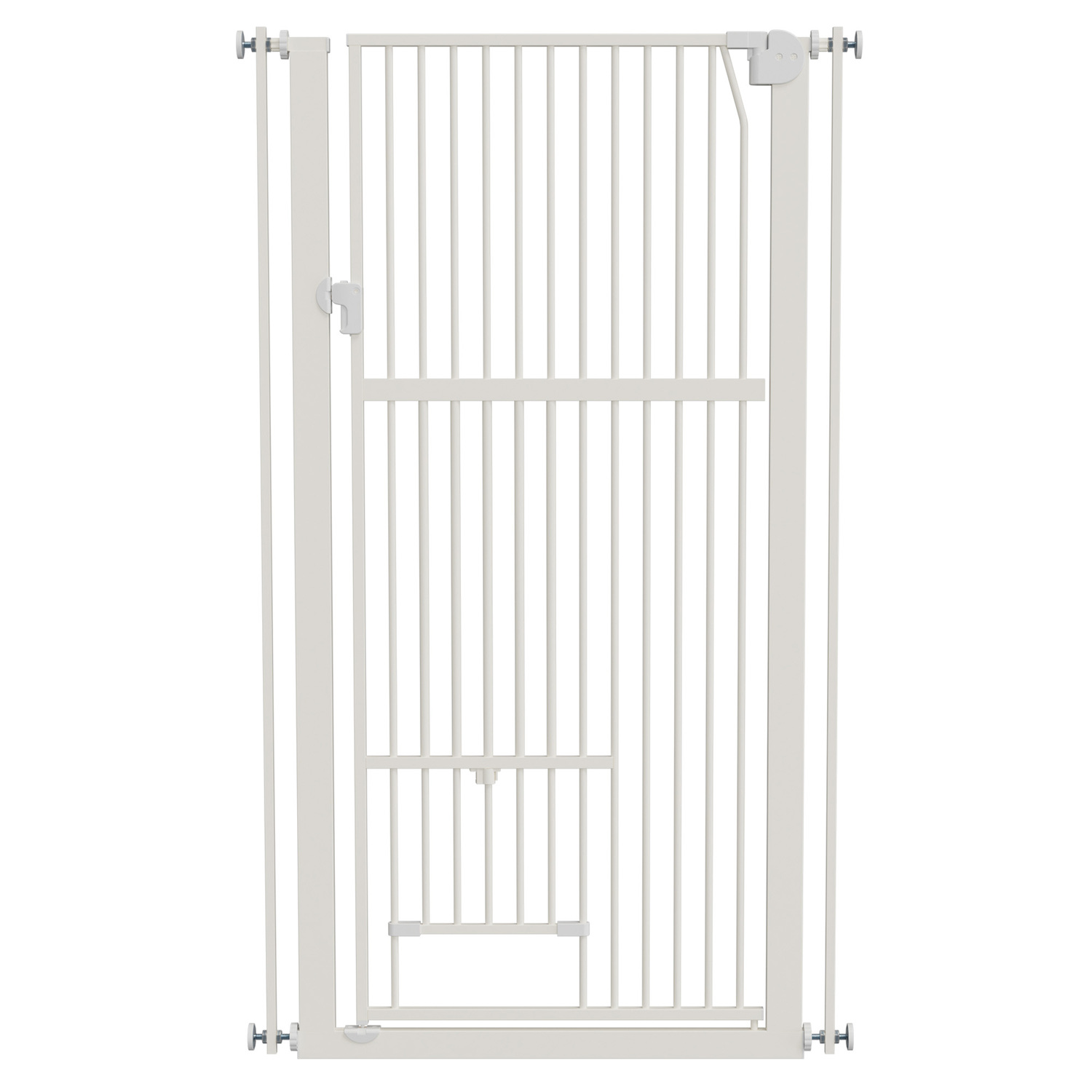Quentin Retractable Gate Pet with Walk Through Door