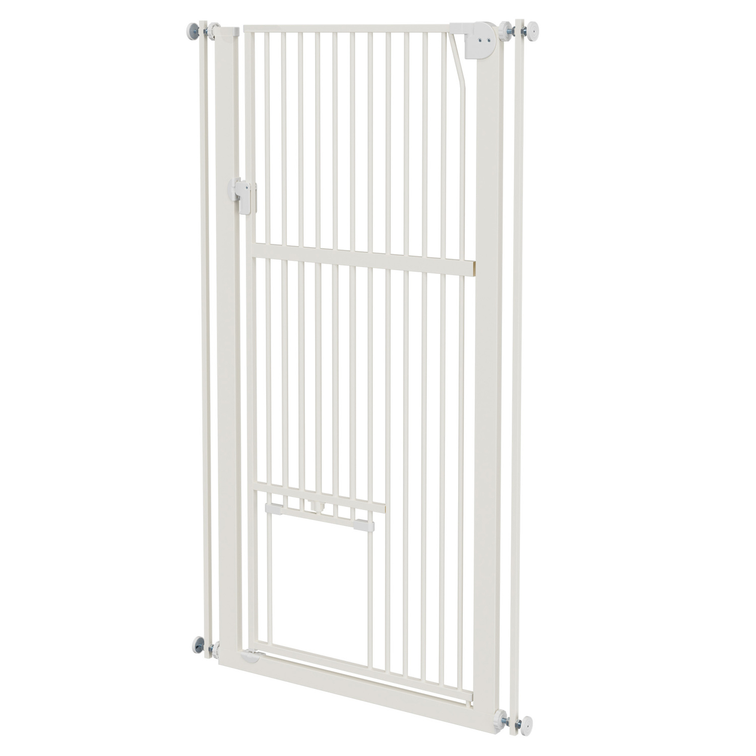 Quentin Retractable Gate Pet with Walk Through Door