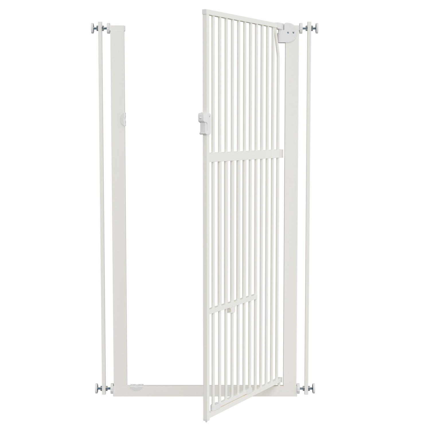 Quentin Retractable Gate Pet with Walk Through Door