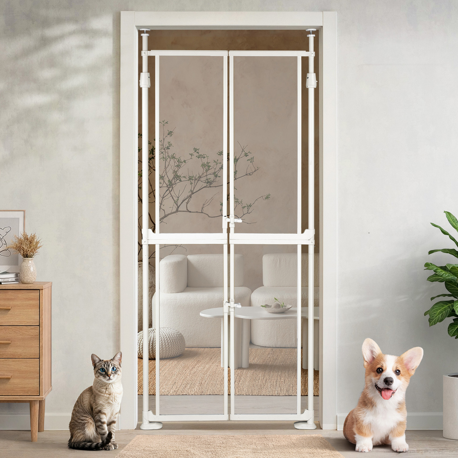 Mauro Retractable Pet Gate