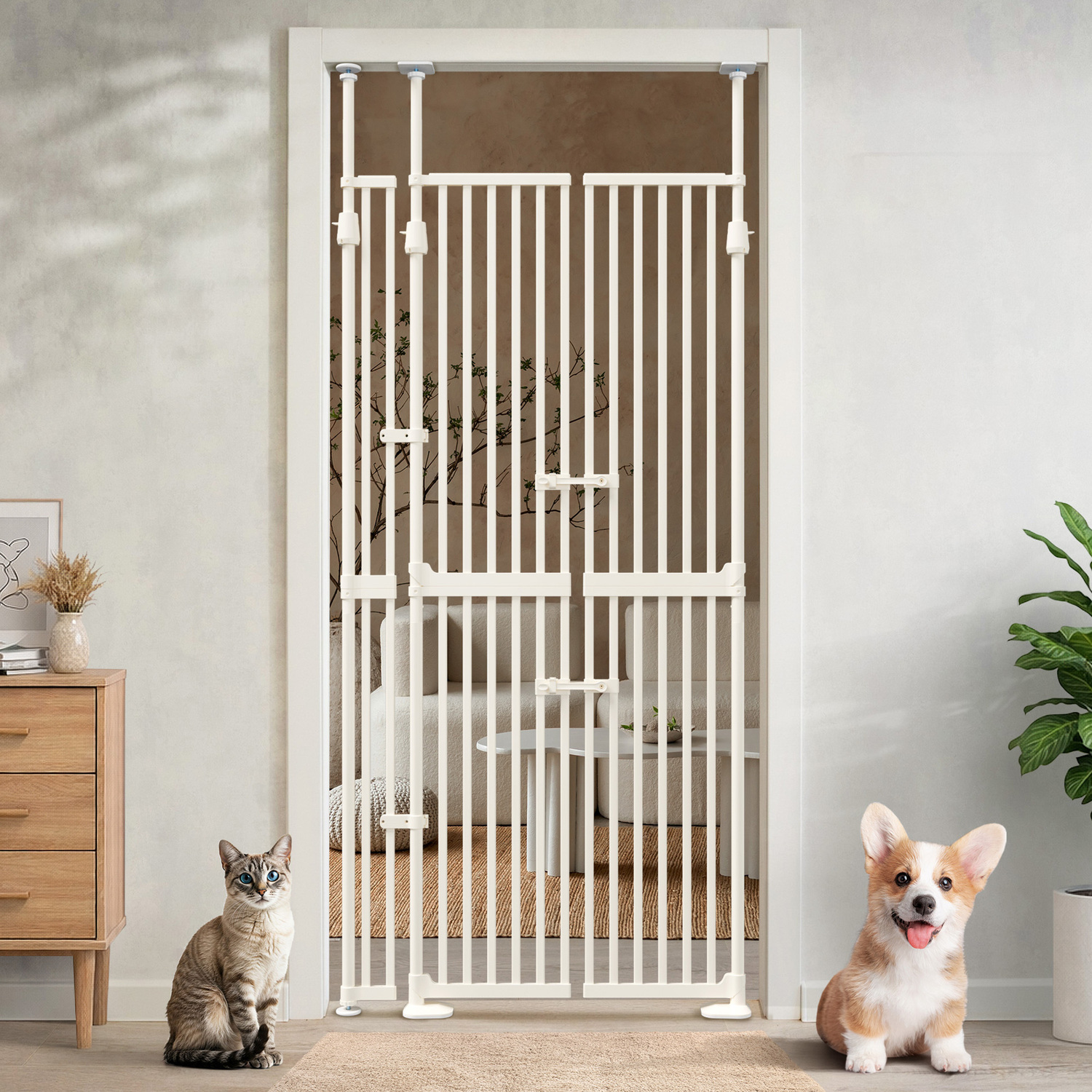 Mauro Extra Tall Retractable Pet Gate