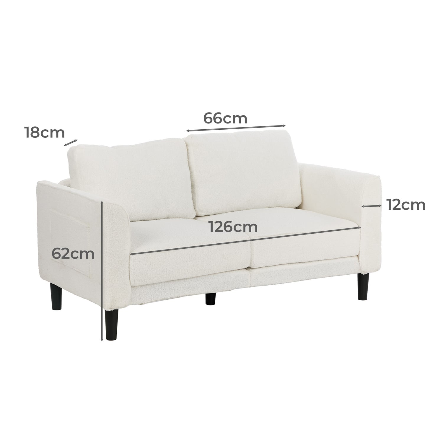 Guillaume 2 Seater Boucle Sofa