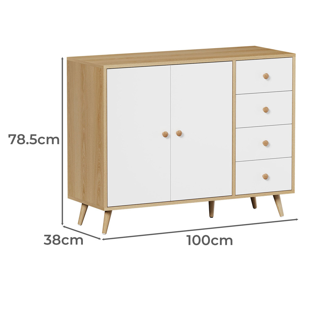 Delyra 2 Door 4 Drawer Sideboard
